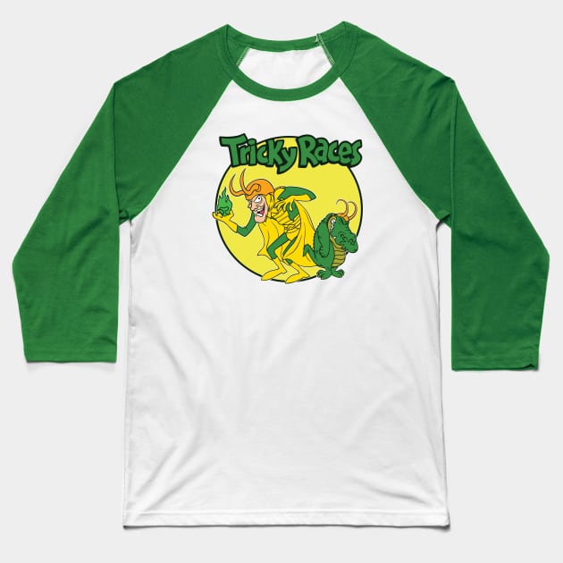Tricky Races Baseball T-Shirt by Jc Jows